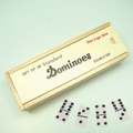 Double 6 Standard Wooden Case Dominoes (Screened)